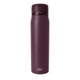 Simple Modern Mesa Loop Water Bottle with Straw | 30oz Cup Holder Friendly Insulated Stainless Steel Bottles for Travel, Sports and School | Cherry Wine