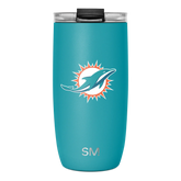 NFL Voyager Tumbler with Clear Flip Lid & Straw