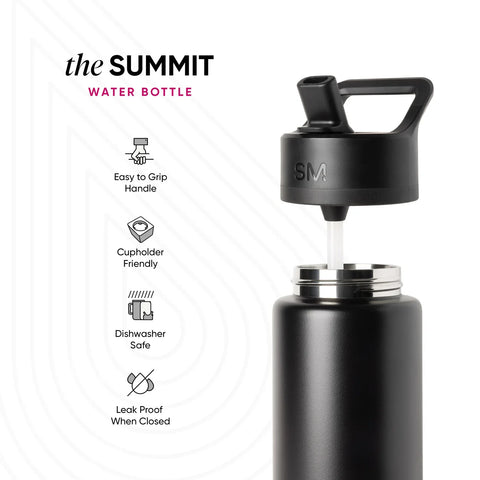 Summit Kids Water Bottle with Straw Lid