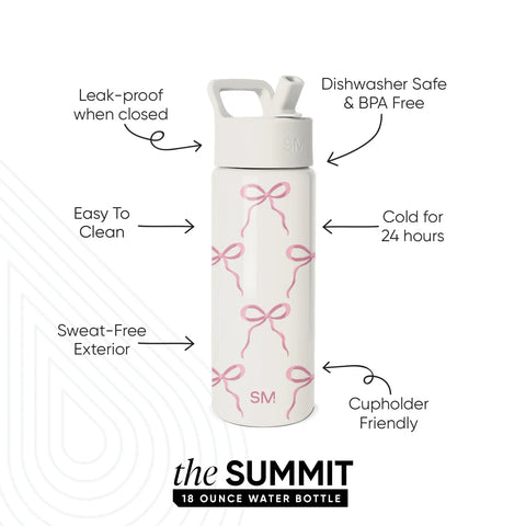 Summit Kids Water Bottle with Straw Lid