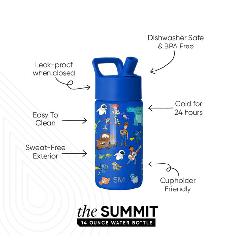 Summit Kids Water Bottle with Straw Lid