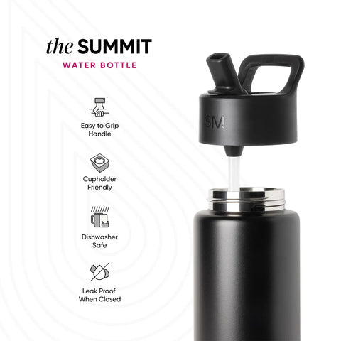 Summit Water Bottle with Straw Lid