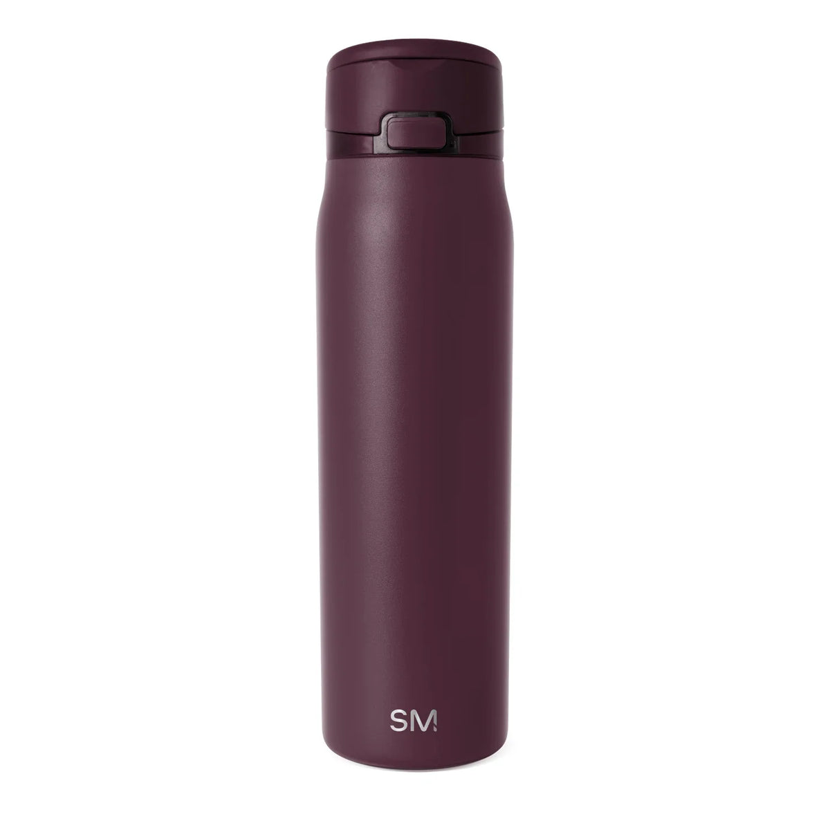 Simple Modern Mesa Loop Water Bottle with Straw | 30oz Cup Holder Friendly Insulated Stainless Steel Bottles for Travel, Sports and School | Cherry Wine