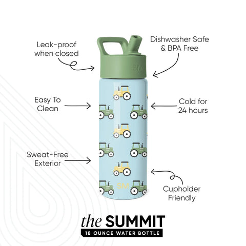 Summit Kids Water Bottle with Straw Lid