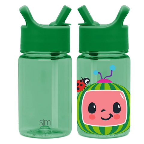 Summit Kids Plastic Water Bottle with Straw Lid