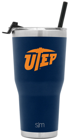Collegiate Cruiser Tumbler with Flip Lid and Straw