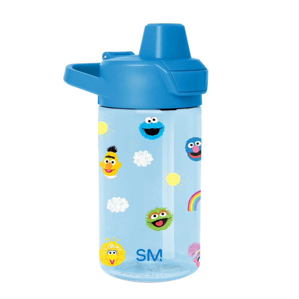 Summit Kids Plastic Water Bottle with Simple Flip Straw Lid