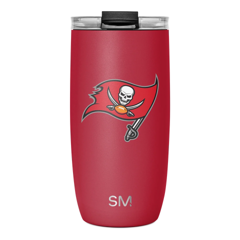 NFL Voyager Tumbler with Clear Flip Lid & Straw