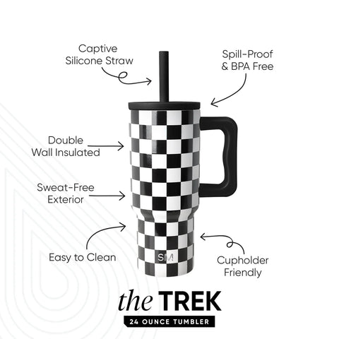 Trek Kids Tumbler with Silicone Straw Lid