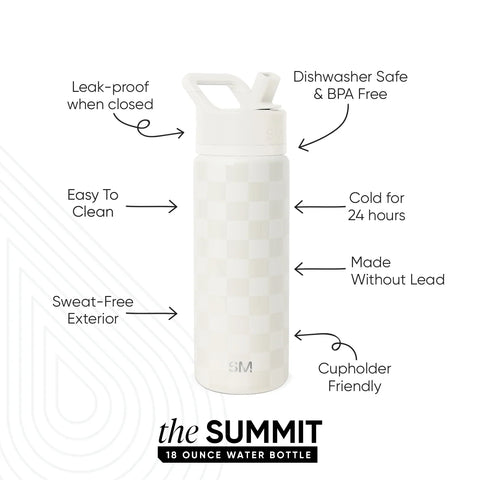 Summit Kids Water Bottle with Straw Lid