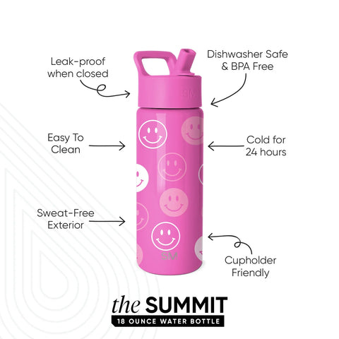 Summit Kids Water Bottle with Straw Lid